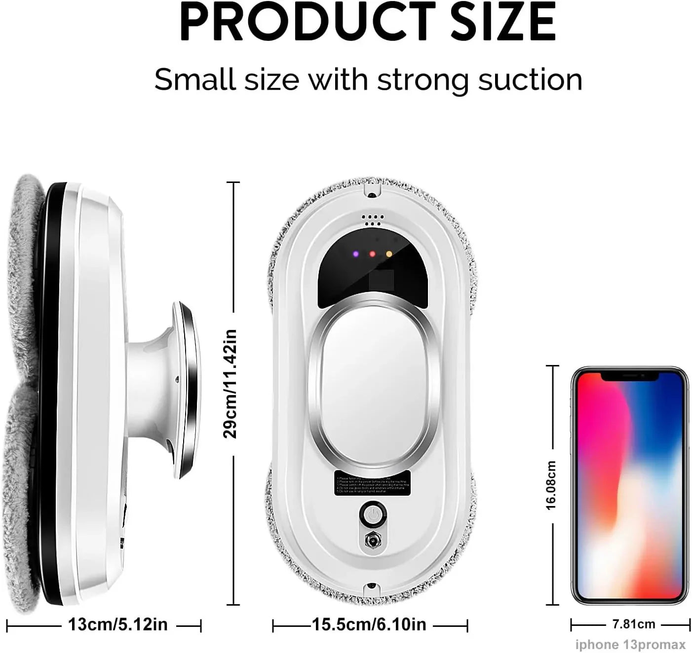 Electric Window Cleaning Robot 5600Pa Automatic & Remot Control Limpiacristales Vacuum Glass Washing Robot for Home Appliances